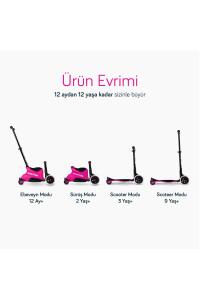 SmarTrike Xtend Büyüyebilen Ride On Scooter (1 - 12 Yaş) - Pink - 8