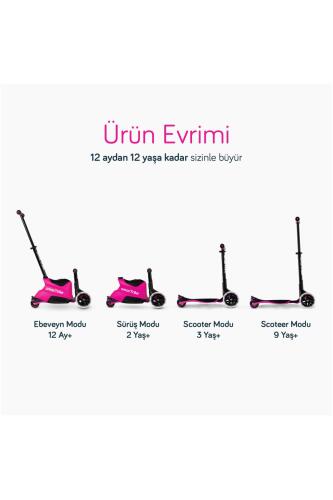 SmarTrike Xtend Büyüyebilen Ride On Scooter (1 - 12 Yaş) - Pink - 8