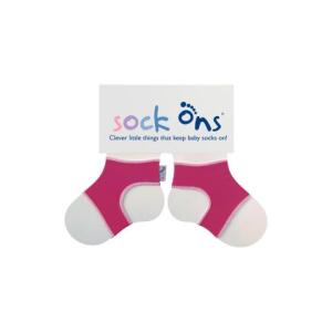 Sock Ons Bebek Çorap Tutucu - Fuşya 