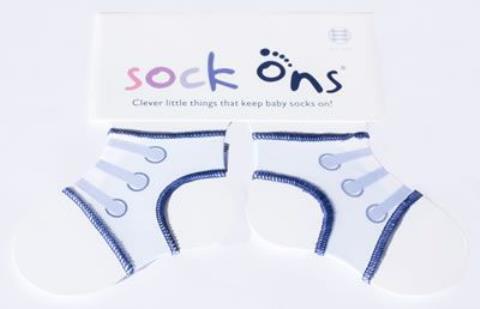 Sock Ons Bebek Çorap Tutucu Bağcıklı - Mavi - 1