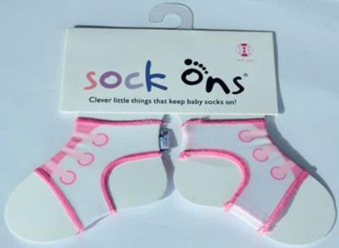 Sock Ons Bebek Çorap Tutucu Bağcıklı - Pembe - 1