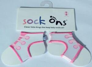 Sock Ons Bebek Çorap Tutucu Bağcıklı - Pembe - 2